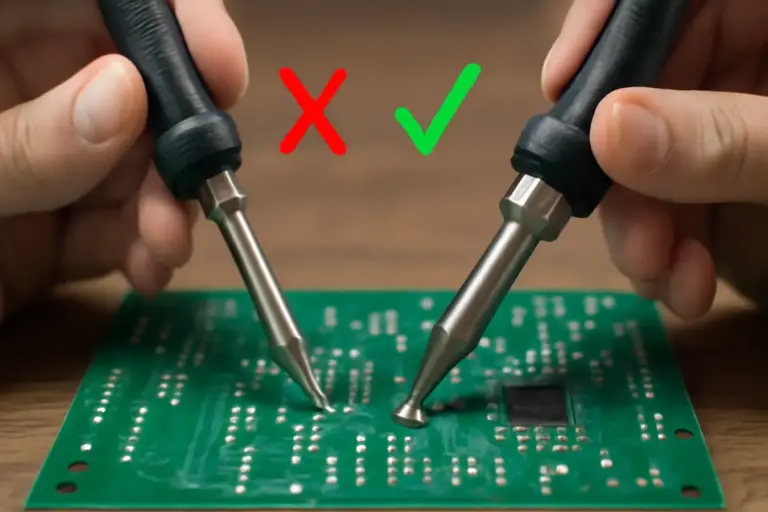 Che differenza c’è tra punta conica e a scalpello per saldatura? Scegli quella giusta per evitare danni al PCB