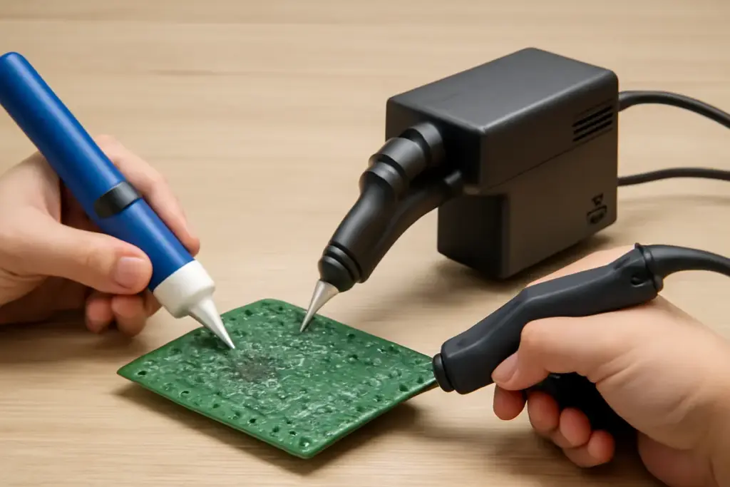Esistono alternative al desoldering pump classico? I dispositivi che fanno risparmiare tempo nei lavori ripetitivi