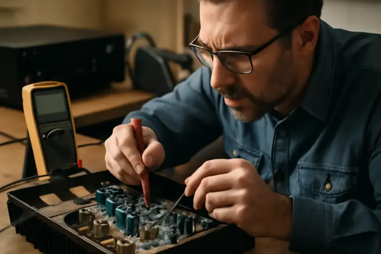 Guasti intermittenti su circuiti di amplificazione audio: come individuarli con tecniche professionali